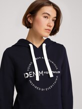 Hoodie mit Logo-Print - Frauen - Sky Captain Blue Hoodie mit Logo-Print - Frauen - Sky Captain Blue - 9 - TOM TAILOR Denim