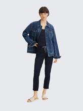 TOM TAILOR Broek - deep black/zwart