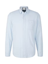 TOM TAILOR Herren Hemd mit Struktur, blau, Gr. XXXL