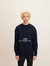 Sweatshirt with a front print by Tom Tailor