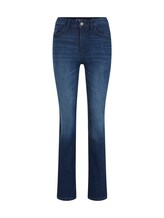 TOM TAILOR Damen Kate Narrow Bootcut Jeans, blau, Uni, Gr. 33/30