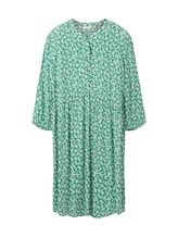 TOM TAILOR Damen Plus - gemustertes Kleid, grün, Gr. 52