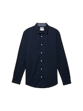 TOM TAILOR Herren Hemd mit Kentkragen, blau, Gr. XXXL