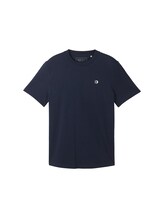 TOM TAILOR DENIM Herren Basic T-Shirt, blau, Gr. S