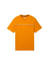 TOM TAILOR Herren T-Shirt mit Print, orange, Gr. L