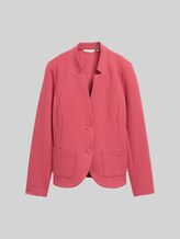 TOM TAILOR Damen Slim Fit Blazer mit Ottoman Struktur, rot, Uni, Gr. XS