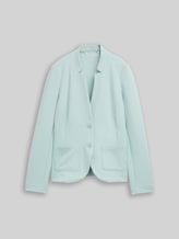 TOM TAILOR Damen Slim Fit Blazer mit Ottoman Struktur, blau, Meliert, Gr. XS