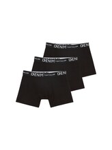 TOM TAILOR DENIM Herren Boxershorts im Dreierpack, schwarz, Uni, Gr. S