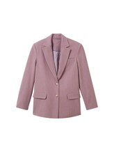 TOM TAILOR Damen Oversized Blazer mit recyceltem Polyester, rosa, Uni, Gr. 40