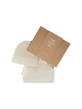 TOM TAILOR Damen Schal und Mütze- Geschenkeset mit recyceltem Polyester, braun, Uni, Gr. ONESIZE