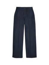TOM TAILOR Damen Wide Leg Jeans mit TENCEL(TM) Lyocell und recyceltem Polyester, blau, Uni, Gr. 33/30