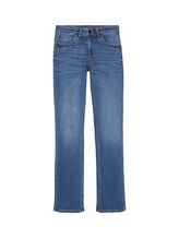 TOM TAILOR Damen Alexa Straight Jeans, blau, Uni, Gr. 33/30