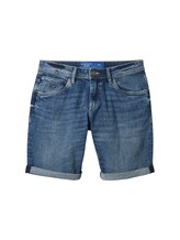 TOM TAILOR Herren Josh Jeansshorts, blau, Uni, Gr. 32