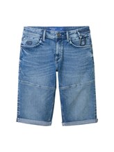 TOM TAILOR Herren Morris Overknee Shorts, blau, Uni, Gr. 31