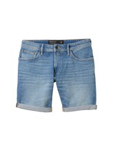 TOM TAILOR DENIM Herren Jeansshorts, blau, Uni, Gr. S