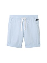 TOM TAILOR DENIM Herren Shorts mit recycelter Baumwolle, blau, Uni, Gr. S