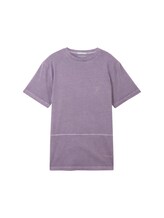 TOM TAILOR Jungen T-Shirt mit Bio-Baumwolle, lila, Uni, Gr. 140