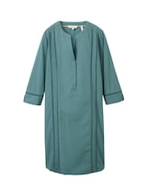 TOM TAILOR Damen Kleid mit TENCEL™ Lyocell, grün, Uni, Gr. 34