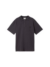 TOM TAILOR Jungen Oversized Poloshirt mit Bio-Baumwolle, grau, Uni, Gr. 128