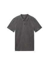 TOM TAILOR DENIM Herren Basic Poloshirt, grau, Uni, Gr. S