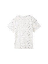 TOM TAILOR Damen T-Shirt mit Print, weiß, Print, Gr. XXL