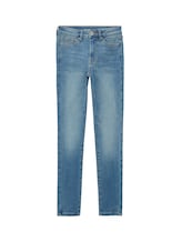 TOM TAILOR DENIM Damen 3 Sizes in 1 - Nela Extra Skinny Jeans, blau, Uni, Gr. L/32