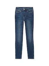 TOM TAILOR DENIM Damen 3 Sizes in 1 - Nela Extra Skinny Jeans, blau, Uni, Gr. S/32