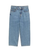 TOM TAILOR Jungen Baggy Jeans mit recycelter Baumwolle, blau, Uni, Gr. 158