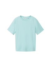 TOM TAILOR DENIM Damen Basic T-Shirt, grün, Uni, Gr. L