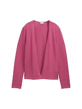 TOM TAILOR Damen Basic Cardigan, rosa, Gr. L