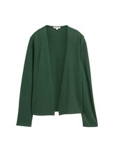 TOM TAILOR Damen Basic Cardigan, grün, Uni, Gr. S