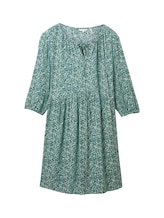 TOM TAILOR Damen Plus - Kleid mit Allover Print, grün, Allover Print, Gr. 50
