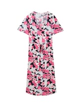 TOM TAILOR Damen Kleid mit Print, rosa, Allover Print, Gr. 44