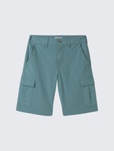 TOM TAILOR Jungen Cargoshorts mit Bio-Baumwolle, grün, Gr. 140