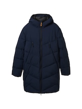 TOM TAILOR DENIM Herren Wasserabweisender Pufferparka, blau, Uni, Gr. S