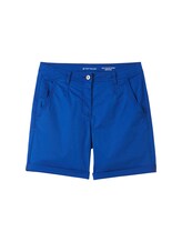 TOM TAILOR Damen Chino Bermuda Shorts, blau, Uni, Gr. 44