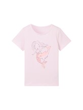 TOM TAILOR Mädchen T-Shirt mit Print, rosa, Motivprint, Gr. 128/134