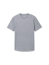TOM TAILOR DENIM Herren T-Shirt mit feinem Streifenmuster, blau, Streifenmuster, Gr. M
