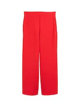 TOM TAILOR DENIM Damen High Waist Culotte Hose, rot, Uni, Gr. M