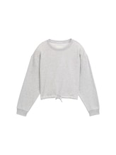 TOM TAILOR Mädchen Cropped Sweatshirt mit Bio-Baumwolle, grau, Uni, Gr. 176