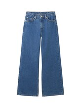 TOM TAILOR Mädchen Wide Leg Jeans mit recycelter Baumwolle, blau, Uni, Gr. 134