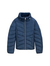 TOM TAILOR Damen Wasserabweisende Pufferjacke, blau, Uni, Gr. XS