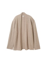 TOM TAILOR Damen Cardigan mit LENZING™ ECOVERO™, braun, Uni, Gr. L