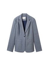 TOM TAILOR Damen Blazer im Denim-Look, blau, Uni, Gr. 36