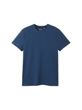 TOM TAILOR Herren Basic T-Shirt, blau, Uni, Gr. XXL