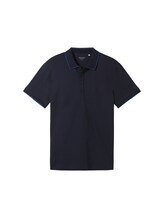 TOM TAILOR Herren Basic Poloshirt, blau, Uni, Gr. S