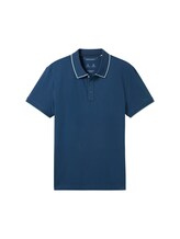 TOM TAILOR Herren Basic Poloshirt, blau, Uni, Gr. XXXL