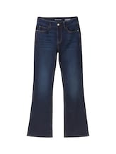 TOM TAILOR Damen Kate Narrow Bootcut Jeans mit Bio-Baumwolle, blau, Uni, Gr. 29/30