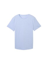 TOM TAILOR DENIM Herren T-Shirt in Melange Optik, blau, Melange Optik, Gr. S