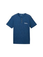 TOM TAILOR Herren Gestreiftes T-Shirt, blau, Streifenmuster, Gr. XXXL